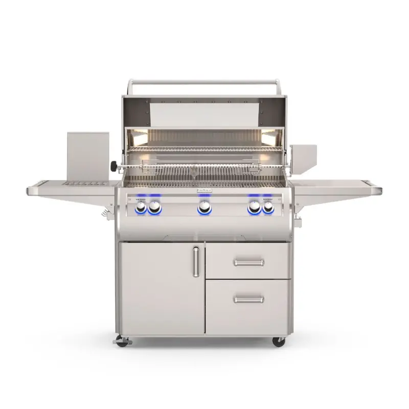 Fire Magic Echelon Diamond E790S 36" Portable Propane Grill: Analog Thermometer, Side Burner, Infrared Burner & Magic View Window 1