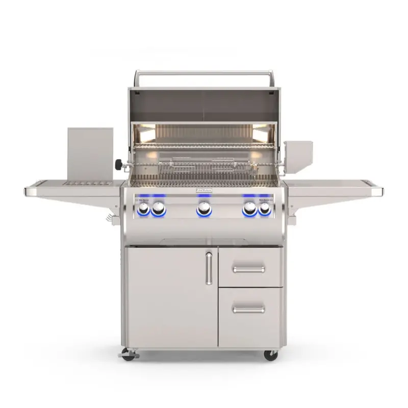 Fire Magic Echelon Diamond E790S 36" Portable Propane Grill With Analog Thermometer, Side Burner & Infrared Cooking 1