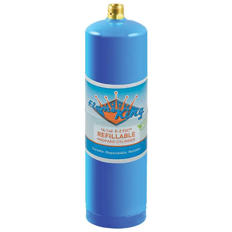 Flame King 1Lb Refillable Lp Propane Cylinder – Welding-Grade, 14.1 Oz Capacity 1