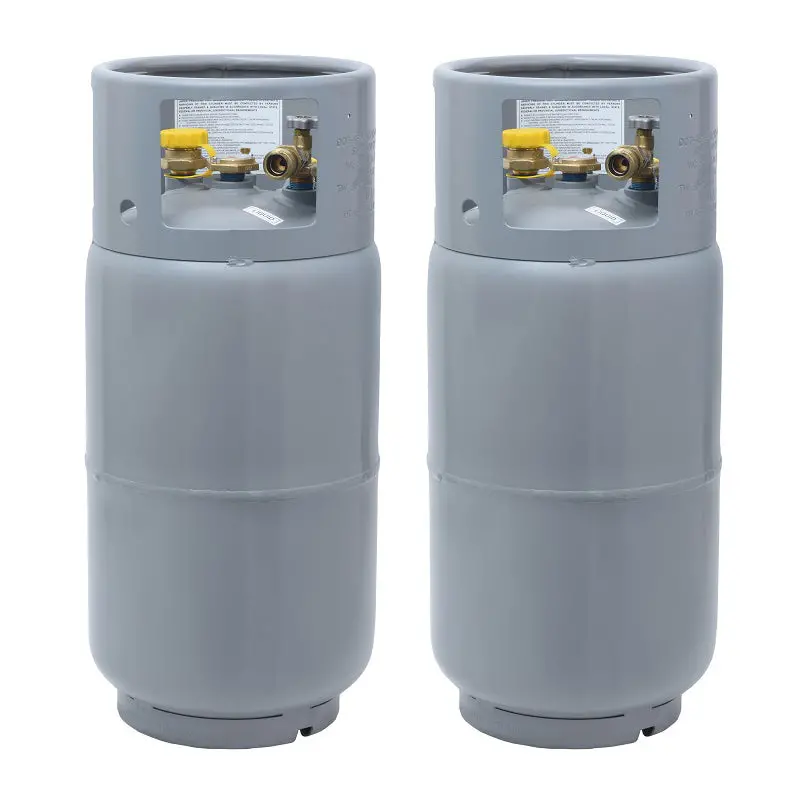 Flame King 2-Pack 33.5-Pound Forklift-Grade Steel Propane Cylinders With Pressure Gauges 1