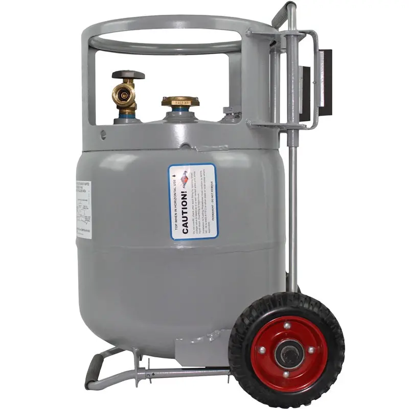 Flame King 20 Lb Propane Cylinder – Dual-Orientation Design With Opd Valve, Gauge, And Transport Wheels 1