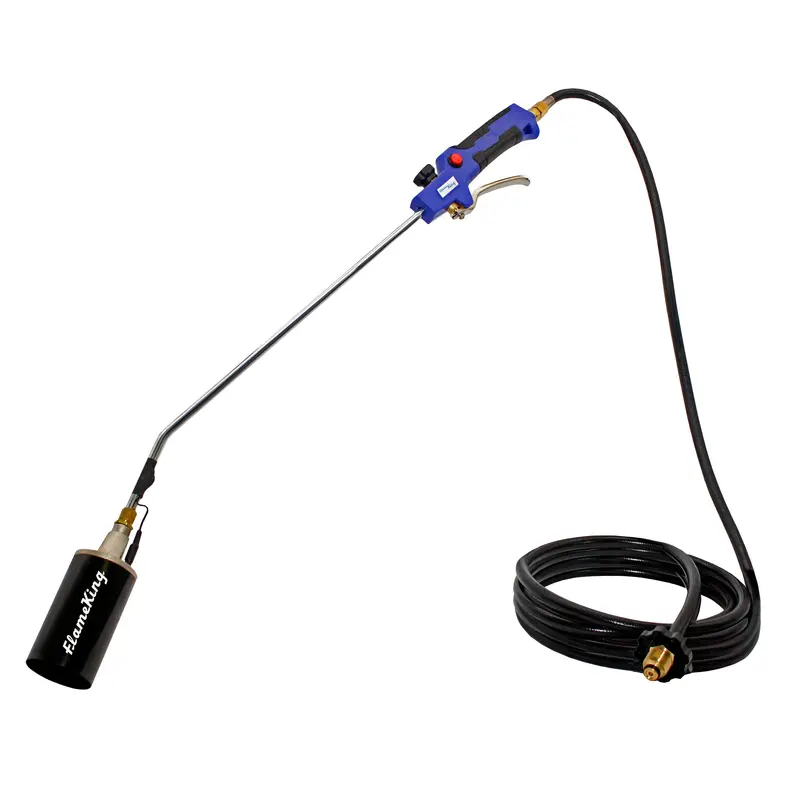 Flame King 340,000 Btu Propane Weed Burner Torch With Battery-Powered Ignition 1