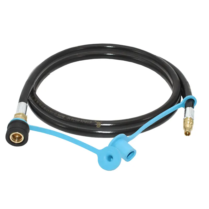 Flame King 72-Inch Dual Quick-Connect Lp Gas Hose For Rvs, Vans, And Trailers (1/4" Id) 1