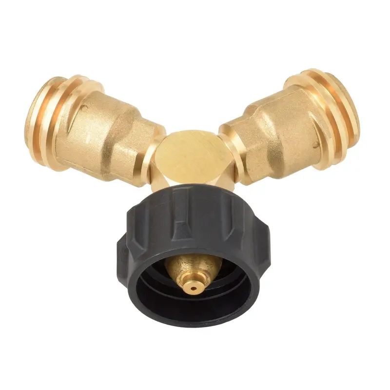 Flame King Propane Y-Splitter Valve For Dual Appliance Use 1