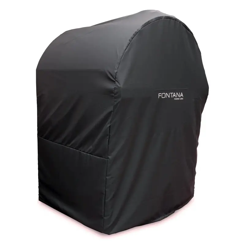 Fontana Forni Protective Cover For Mangiafuoco Pizza Oven Mounted On Cart 1