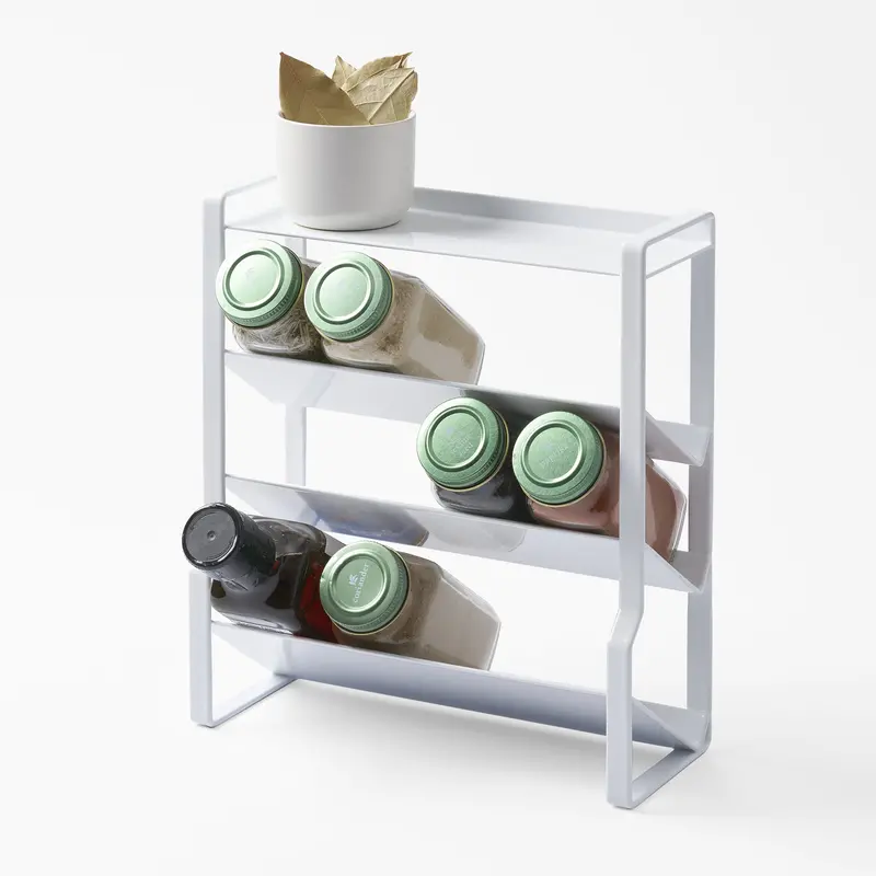 Four-Tier Narrow Spice Rack – Space-Saving Steel Design 1