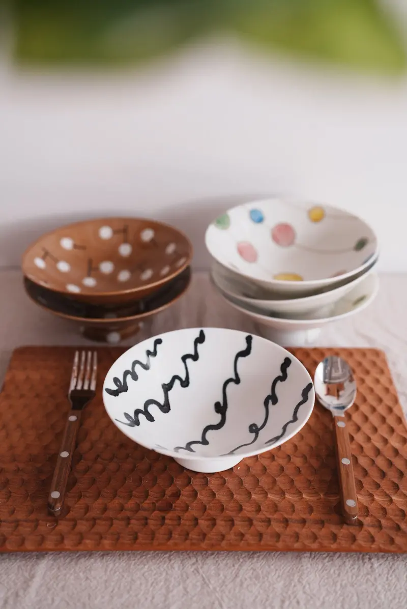 Hakusan Hasami Ceramic Flat Serving Bowl 1