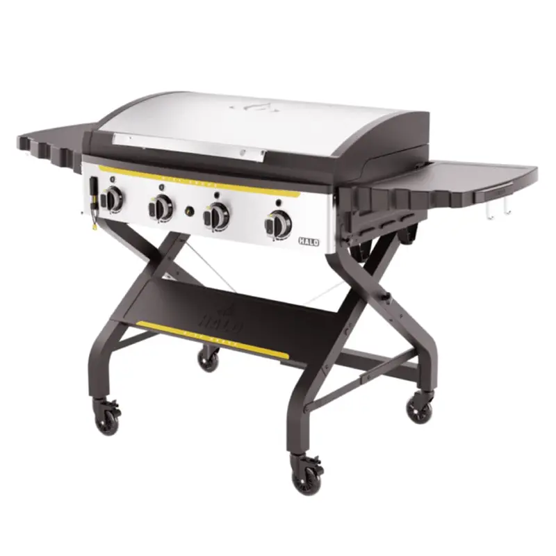 Halo Elite Freestanding 4-Burner Outdoor Gas Griddle – Eight-Zone Precision Cooking 1