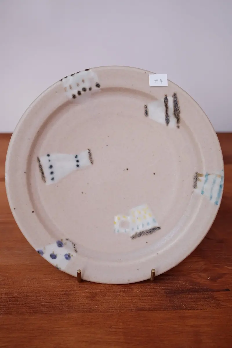 Haruko Harada 17Cm Round Ceramic Plate – Hh27 Series, Design #4 1