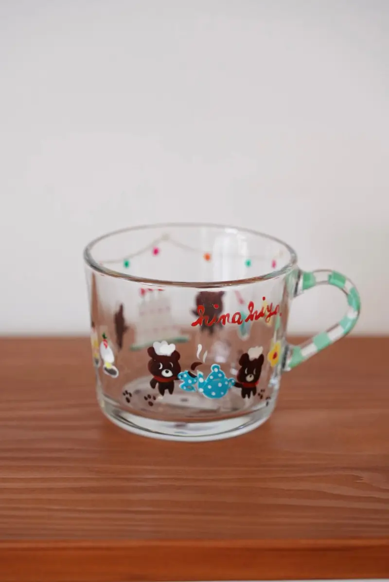 Hina Hiyo Club Art Glass Mug #2 – Contemporary Style 1