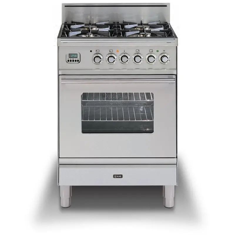 Ilve 24-Inch Professional Plus Freestanding Gas Range With Trim Kit 1