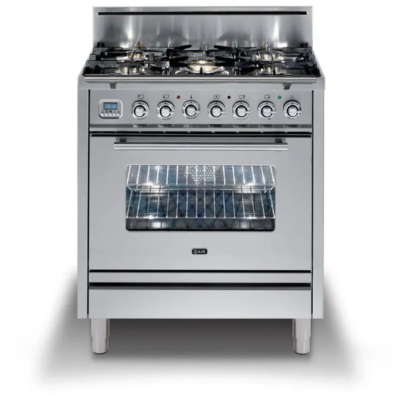 Ilve 30-Inch Professional Plus Freestanding Gas Range With Trim Kit 1