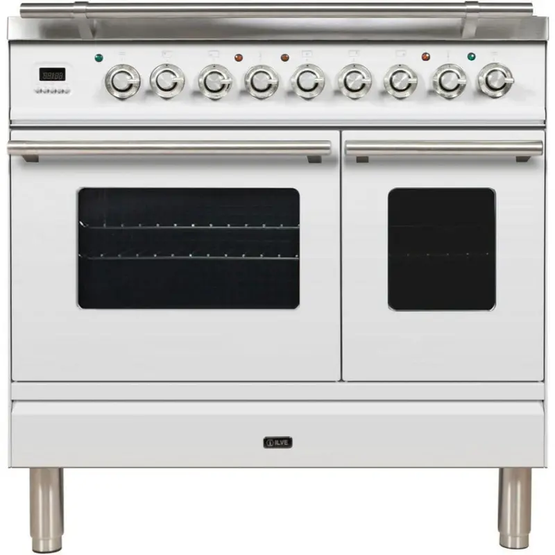 Ilve 36-Inch Professional Plus Freestanding Dual-Fuel Range With Trim Kit 1