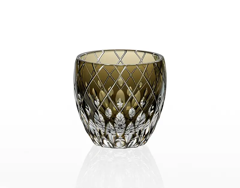Kagami Crystal Edo Kiriko Sake Glass By Hideaki Shinozaki 1