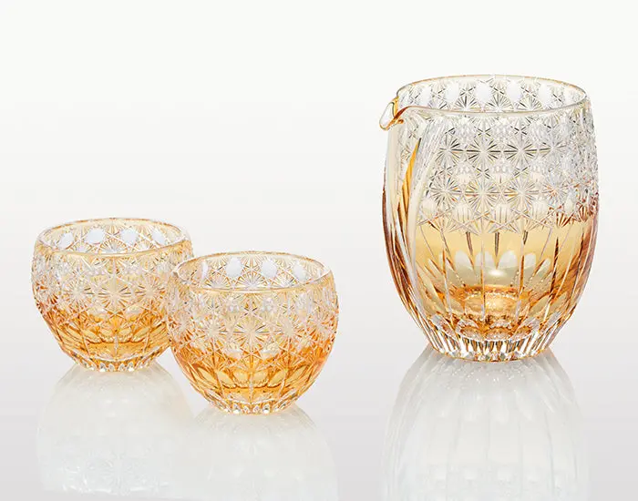 Kagami Crystal Edo Kiriko Sake Glass – Fuka Design By Junichi Nabetani 1