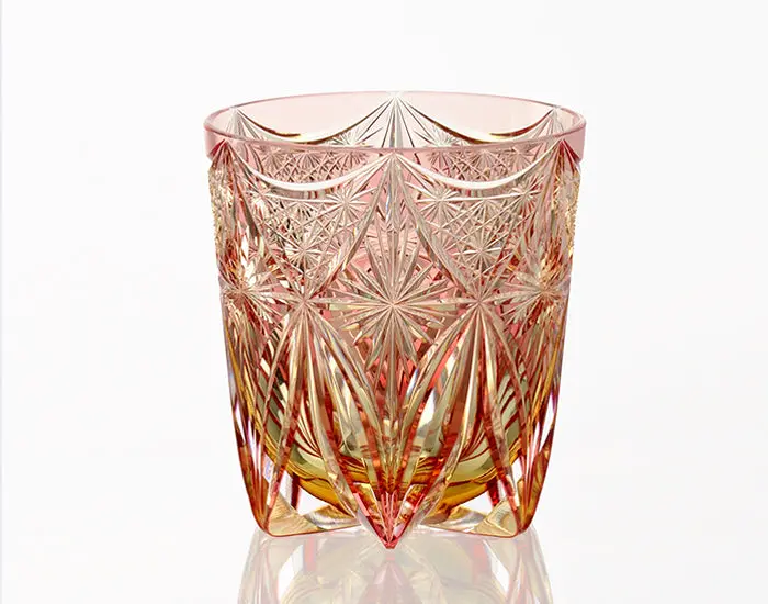 Kagami Crystal Edo Kiriko Whiskey Glass – Kasaneirome Kirara 1