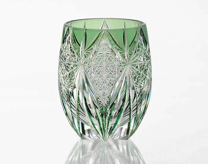 Kagami Crystal Edo Kiriko Whiskey Tumbler – 'Subaru' Pattern 1