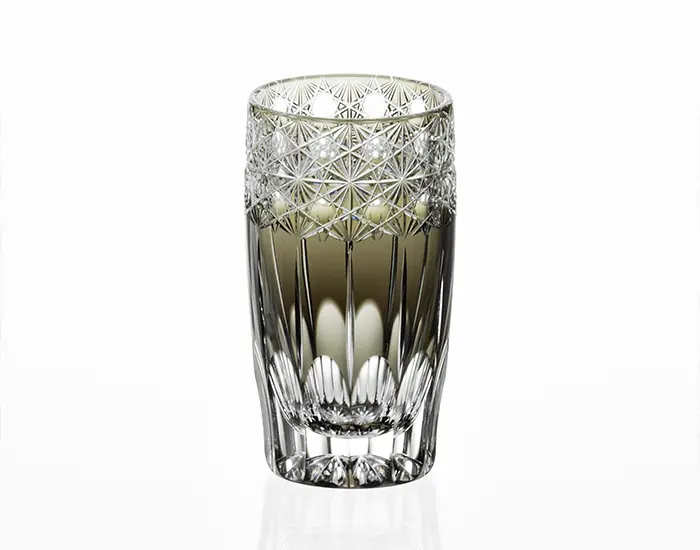 Kagami Crystal Slim Edo Kiriko Glass – 'Koka' Black Edition 1