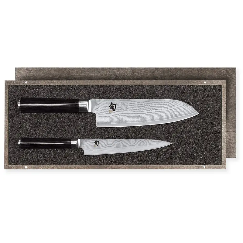 Kai Shun Classic Damascus Santoku Knife Set 1