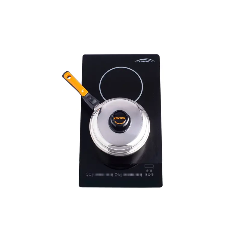 Kenyon Bridge 21-Inch 2-Burner Induction Cooktop – Black, 120V, Portrait-Mount Design With Silken Mat 1