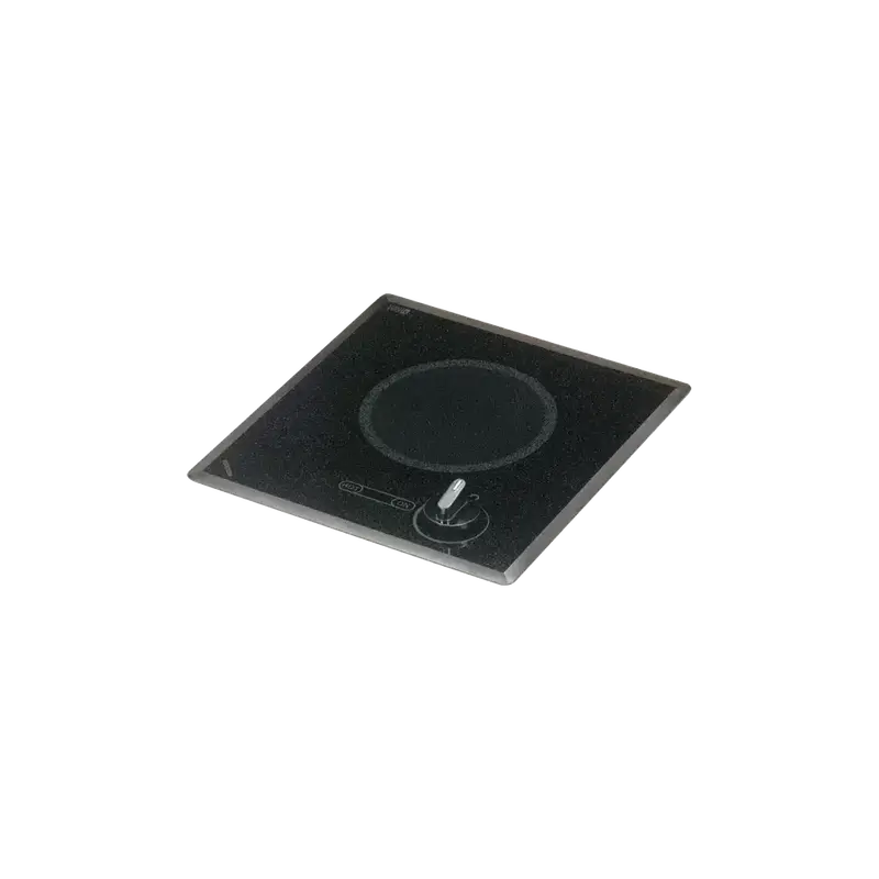 Kenyon Mediterranean 12" One-Burner Black Cooktop – 240V Electric Surface With Manual Knob Adjustment 1