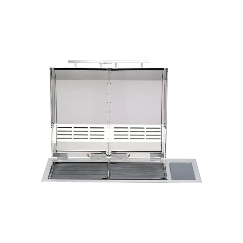 Kenyon Texan 30-Inch 2-Burner 208V Split-Lid Built-In Electric Grill — Touch-Control Interface Only 1