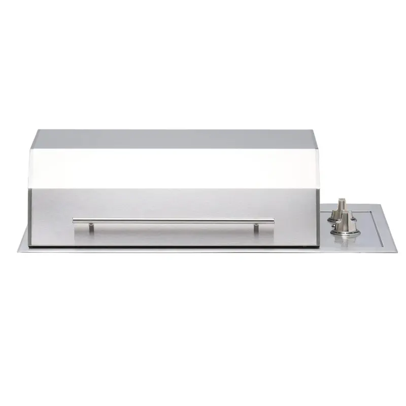 Kenyon Texan 30-Inch 2-Burner Single-Lid Built-In Electric Grill – 240V, Knob-Operated 1