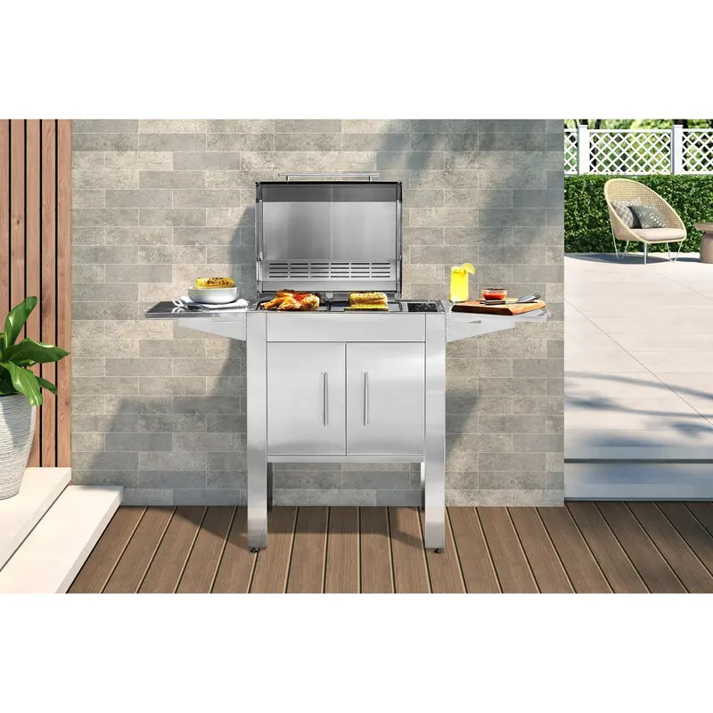 Kenyon Texan Electric Grill – 2-Burner 240V Touch-Control Model With Stand 1
