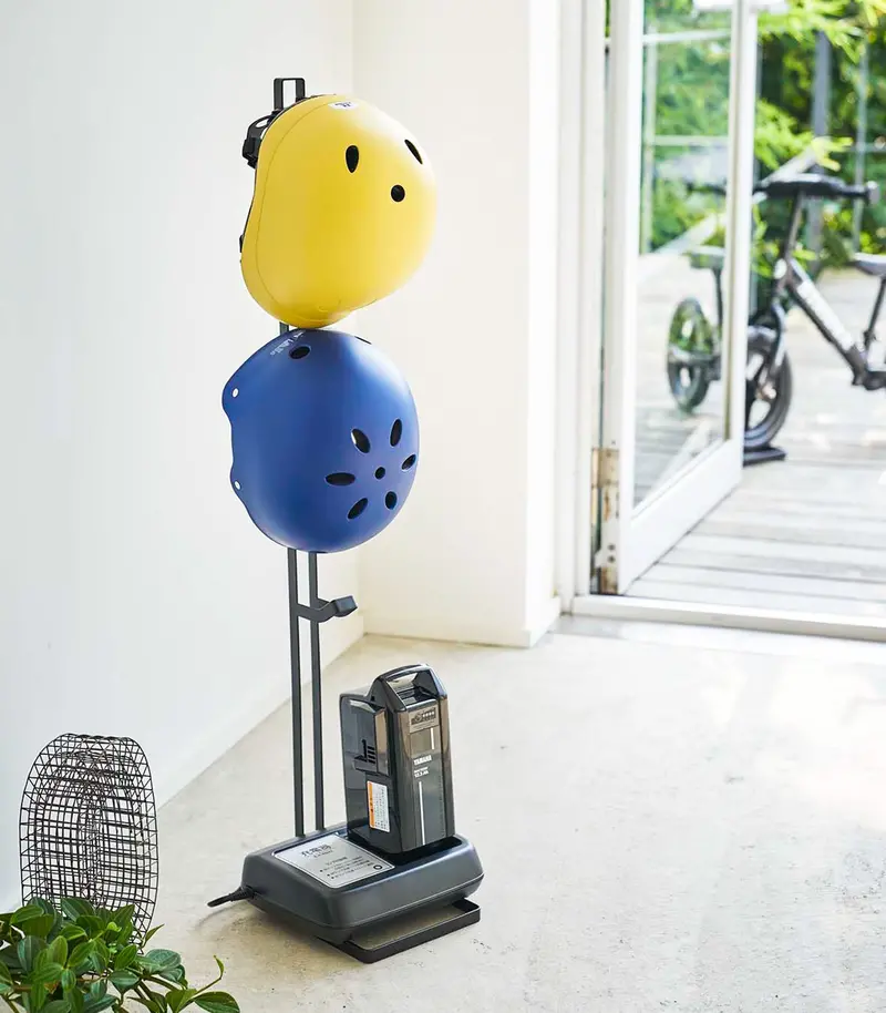 Kids’ Helmet And Balance Bike Storage Stand – Steel 1