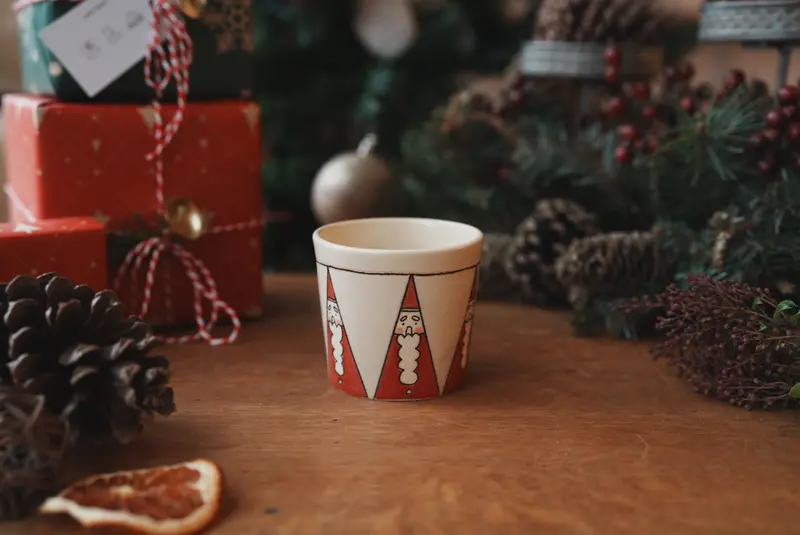 Kinobori Holiday Free-Form Ceramic Cup Kb01 1