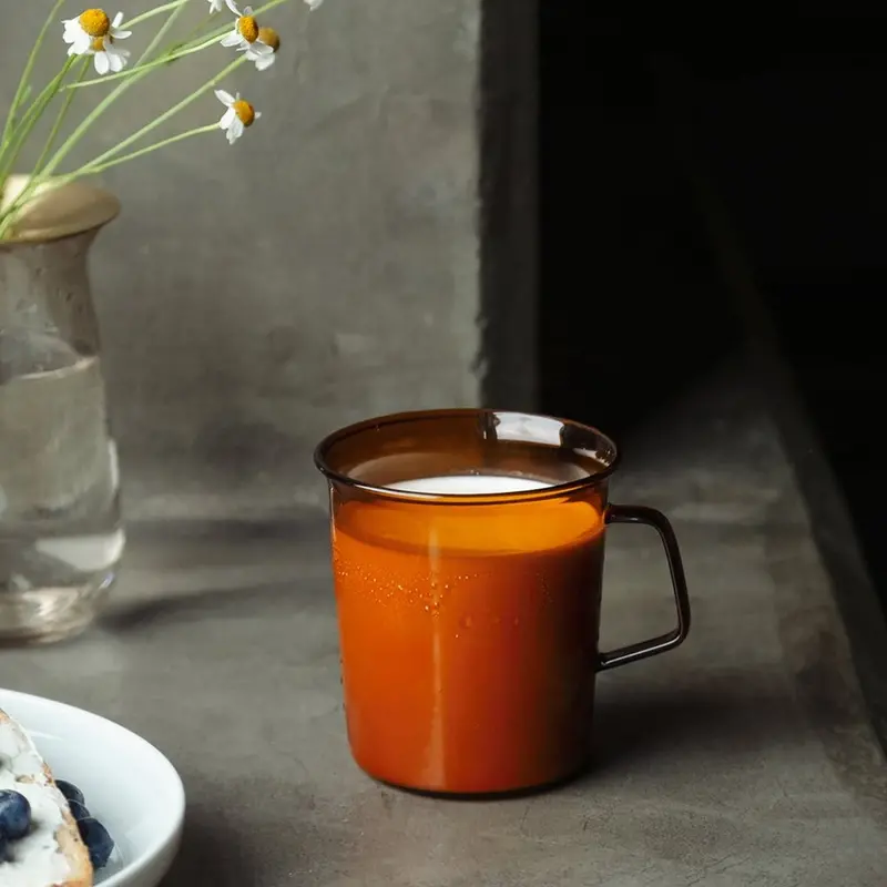 Kinto Cast Amber Heat-Resistant Ceramic Mug 1