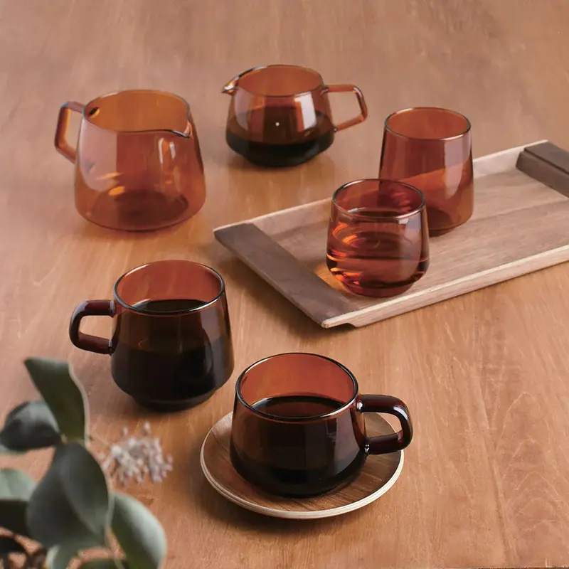 Kinto Sepia Tone Glassware Collection 1