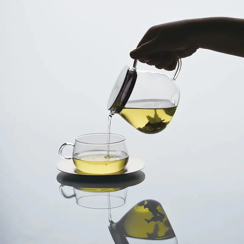 Kinto Unitea One-Touch Infusion Teapot – Stainless Steel Filter System 1