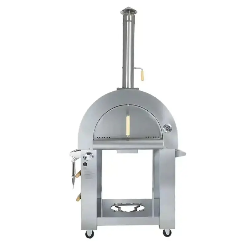 Kokomo 32-Inch Dual-Fuel Pizza Oven: Propane Or Wood-Fired, Stainless Steel 1