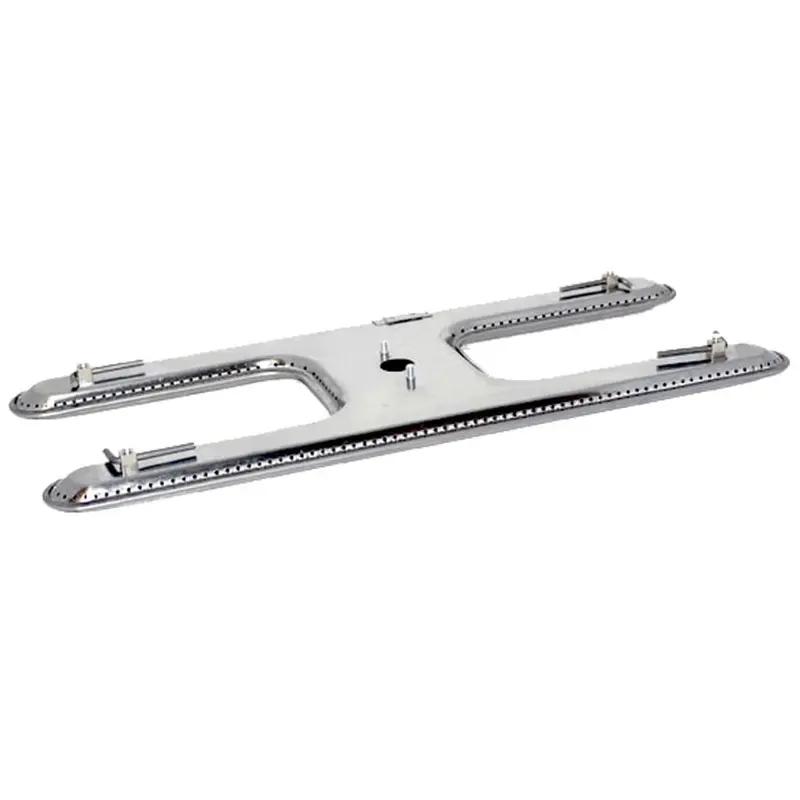 Large H-Style Stainless Steel Burner For High-Output Grills 1