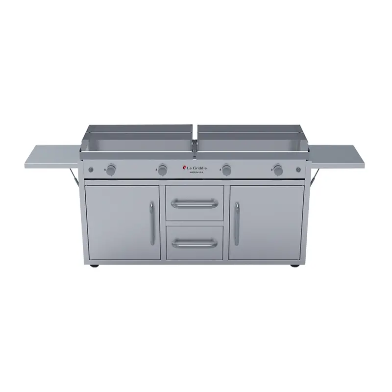 Le Griddle Grand Texan 4-Burner Freestanding Gas Griddle With Cart 1