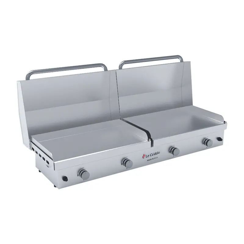 Le Griddle Grand Texan 4-Burner Gas Griddle With Protective Lid 1