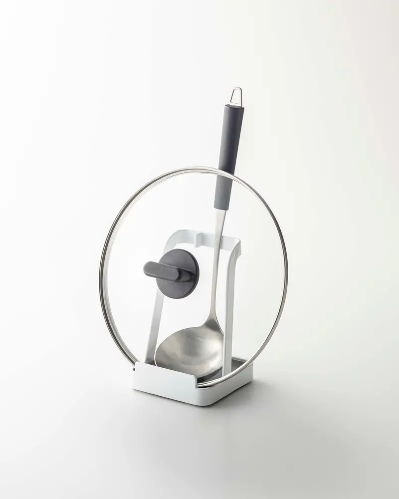 Lid And Utensil Stand – Compact Steel Kitchen Tool Holder 1