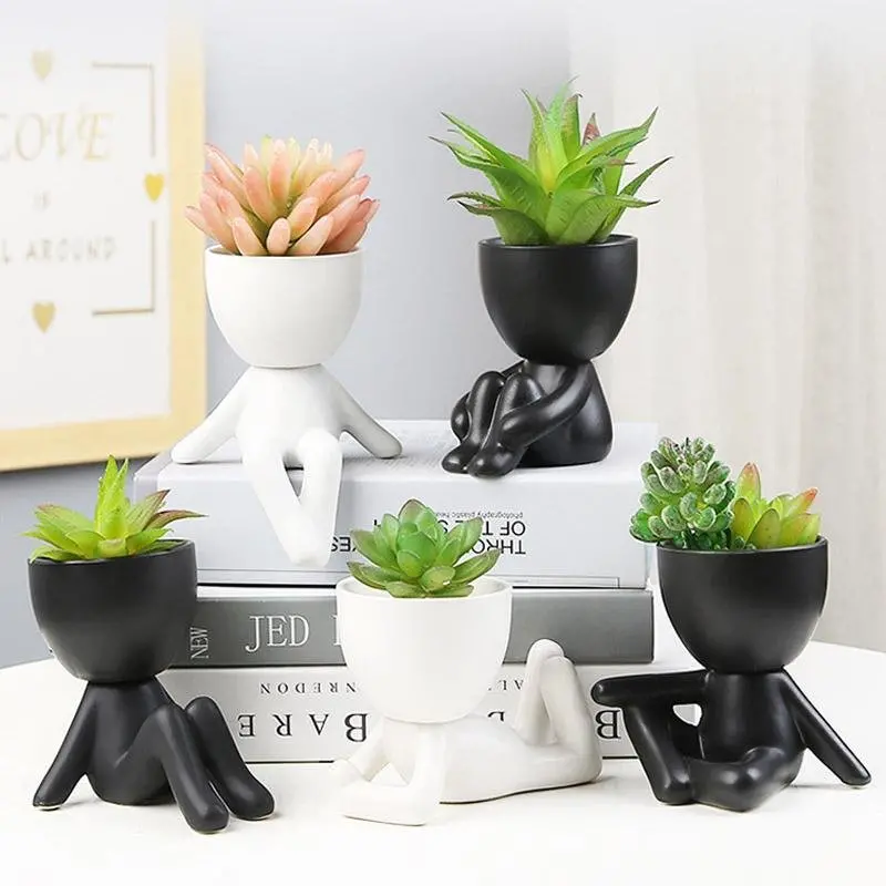 Little Buddies Mini Ceramic Flower Pots 1