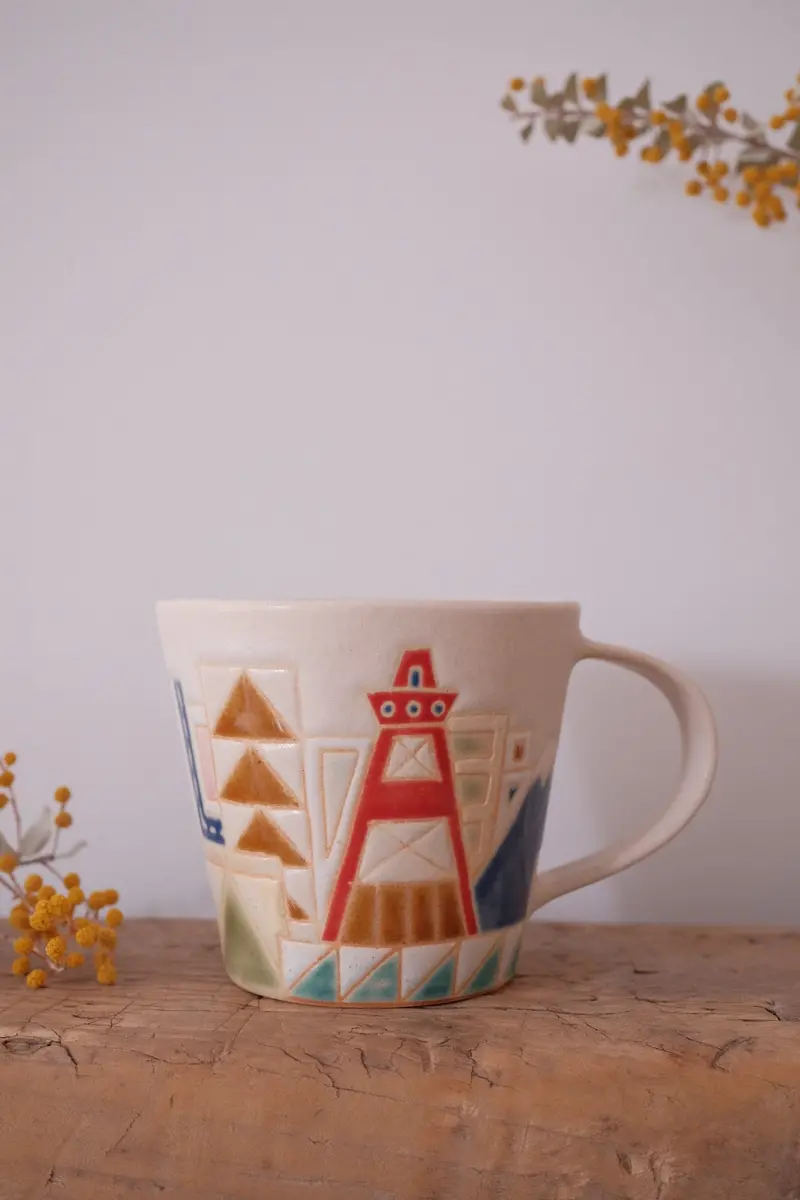 Makiko Furukawa Tokyo Ceramic Mug – Oversized Handcrafted Stoneware 1