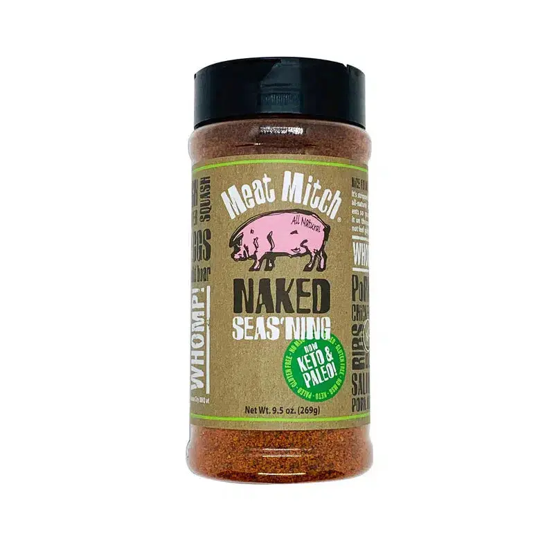 Meat Mitch Naked Seasoning – Simple, Salt-Free Spice Blend For Authentic Flavor (9.5 Oz) 1