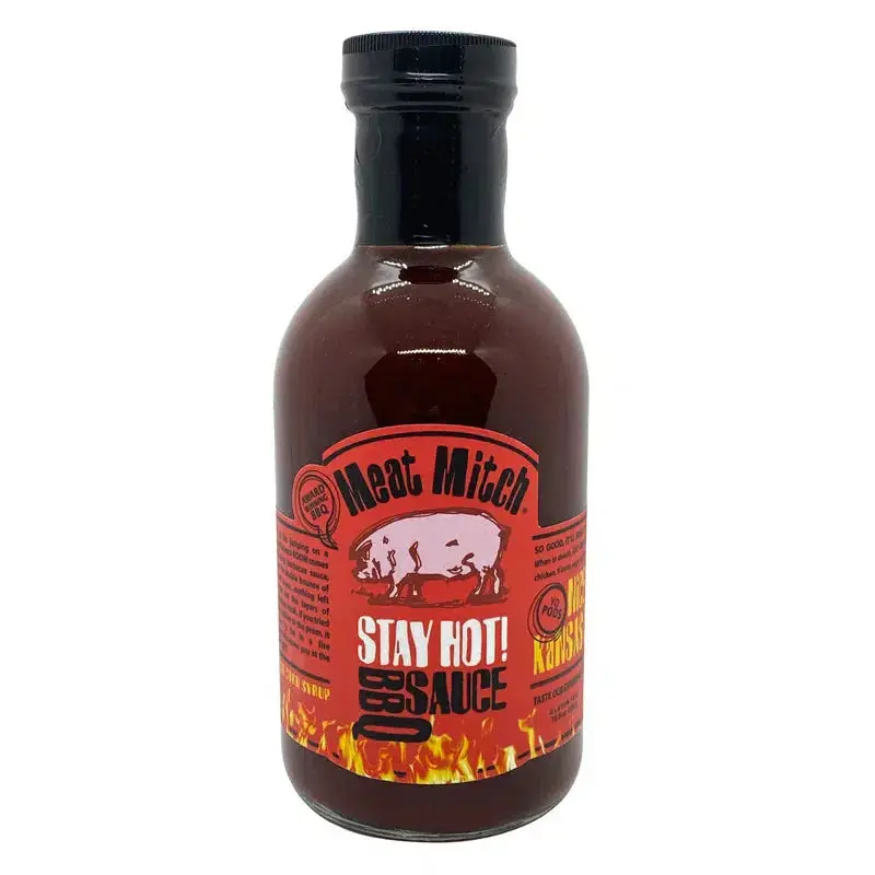 Meat Mitch Stay Hot Bbq Sauce – Smoky, Medium-Hot Kansas City–Style Sauce (19 Oz) 1