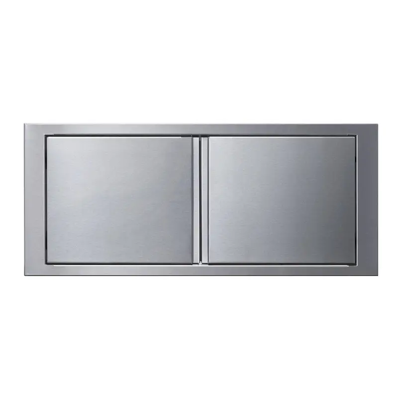 Memphis Pro 30" Stainless Steel Lower Cabinet Door – Double Access 1