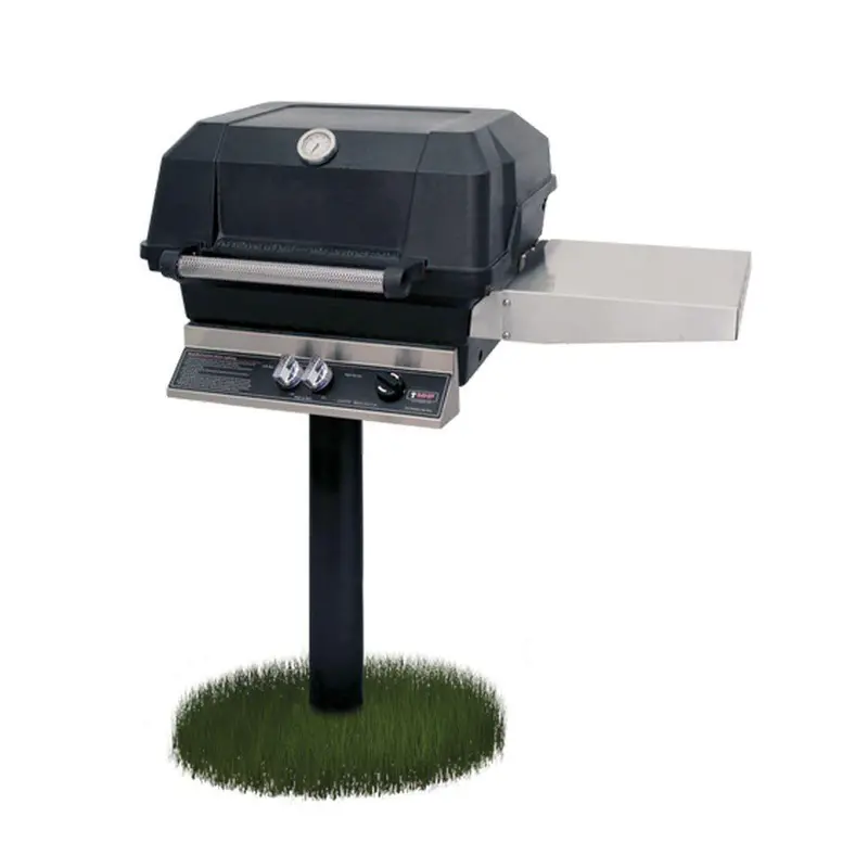 Mhp Amcjmpp Freestanding Grill Featuring A Stainless Steel Shelf 1