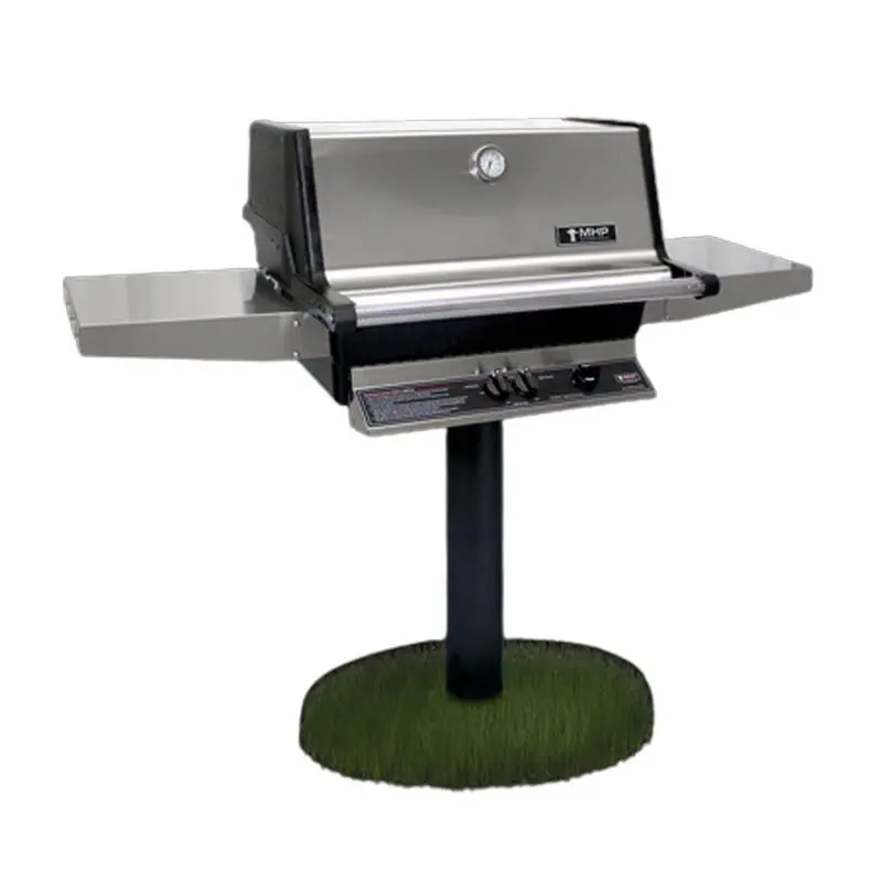 Mhp Amctmpp Freestanding Stainless Steel Grill With Integrated Shelves 1