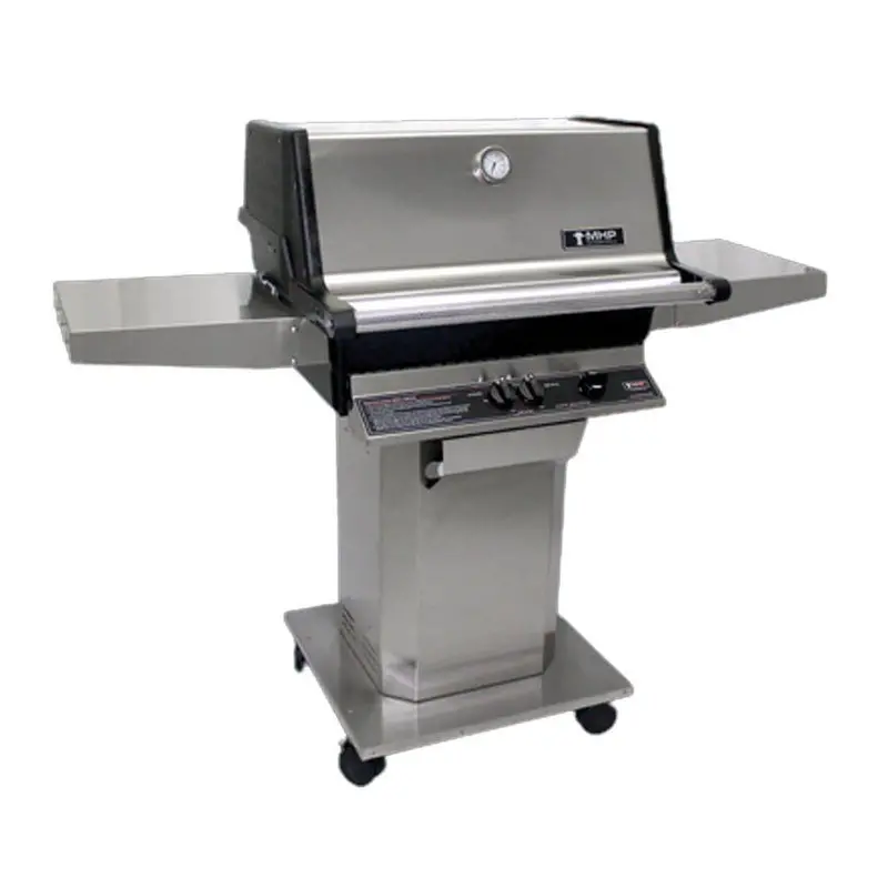Mhp Amctss Stainless Steel Freestanding Grill With Dual Storage Shelves 1