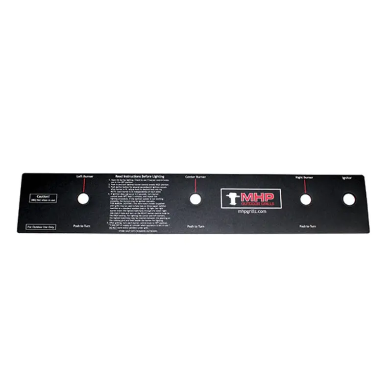Mhp Ggcplblhe Hybrid Grill Control Panel Label – Infrared & Tri-Burn Compatible 1