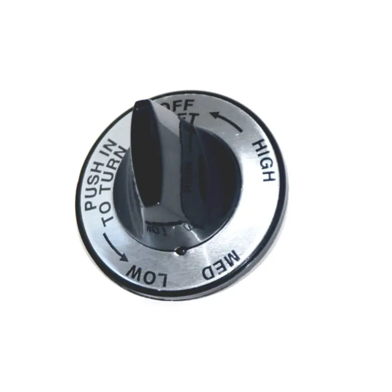 Mhp K12Lb Left-Side Silver Face Control Knob For Charmglow Grills 1