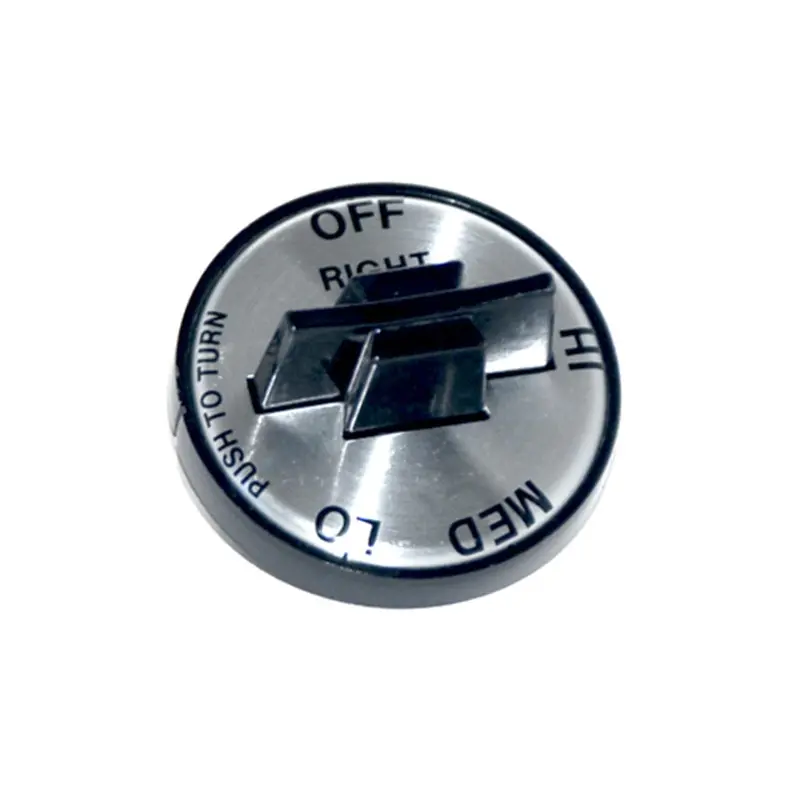 Mhp K3B Right-Side Silver Valve Knob For Charmglow C.C. Grills 1