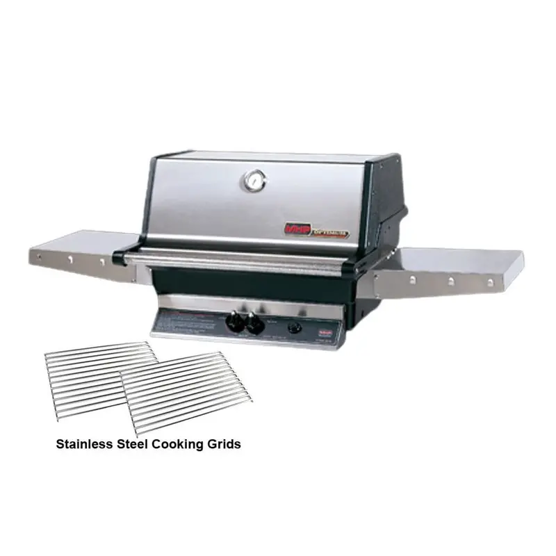 Mhp Tjk2 Gas Grill Head Equipped With Twin Stainless Shelves 1